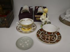 Royal Crown Derby' Imari' design tea cup and saucer, 1999, Buckingham Palace cup and saucer Royal Wo