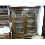 A Victorian mahogany Chiffonier with glazed top above drawers and cupboards