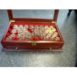 Set 42 Sacogawea Dollars with display case