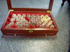 Set 42 Sacogawea Dollars with display case