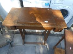 Sewing machine table and a barley twist side table