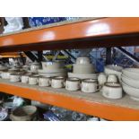 Large quantity of Denbyware to incl. dinner plates, serving dishes, cups, bowls etc