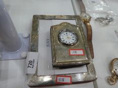 A silver framed calendar of July hallmarked 925 London 2000 Kitney and Co 16cm x 12cm approx, and a