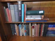2 Shelf of vintage hard back novels