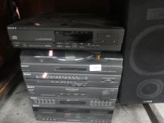 A Sony stereo system