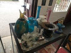 Large quantity of Mdina glass vases, paperweights, etc