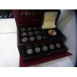 Boxed set of coins entitles 'Last of The Sixpences' 32 coins in total 1956-67,