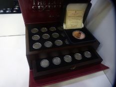 Boxed set of coins entitles 'Last of The Sixpences' 32 coins in total 1956-67,