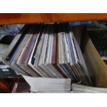 A box containing LPs of a classical theme