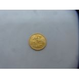 22ct yellow gold Full Sovereign 1980, Young Elizabeth and George and Dragon, good condition