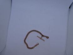 9ct rose gold bracelet, marked 375 and 9K, 16.3g