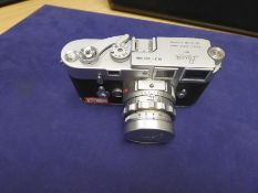 Leica M3 Camera fitted with matching Summicron Lens S/N 90090090