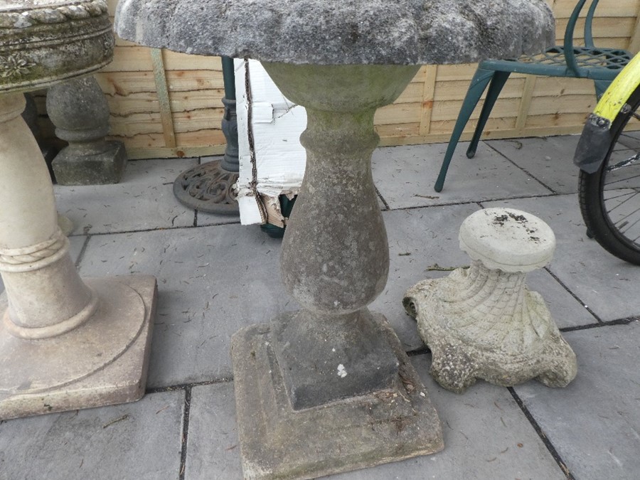 Stone effect sundial/birdbath - Bild 5 aus 6