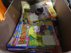 Two boxes of Beano to incl. 55 2004 Volumes and 2020 volumes and Beano and Dandy hard back books