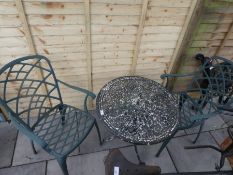 Cast iron round bistro set