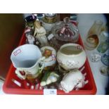 Various mixed china and glass to include Royal Doulton, Lambeth, vase, Royal Doulton f