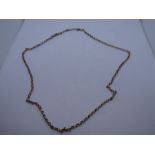 9ct yellow gold belcher chain, marked 375, weight 6.4g