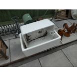 Two large butler sinks