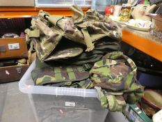 Box of camouflaged kit