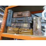 Selection of vintage suitcases