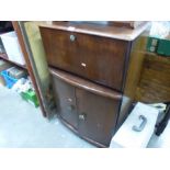 A vintage Mahogany cocktail cabinet