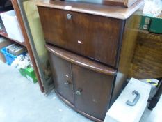 A vintage Mahogany cocktail cabinet