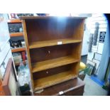 A small Mahogany open bookcase