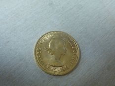 22ct yellow gold 1967 full Sovereign, Young Elizabeth II and George and The Dragon