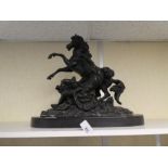 Vintage spelter model of a horse