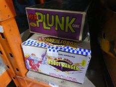 A vintage Kerplunk game and galaxy robot ranger