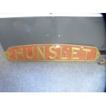 Hunslet locomotive name plate as fitted to 1950/60s Br05 1960s loco