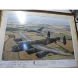 Framed and glazed signed limited edition print entitled '617 Squadron, A Place in History' 270/617 b