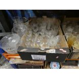 6 Boxes of glassware to incl. Commemorative examples