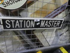 Stationmaster sign