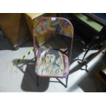 Painted folding chair