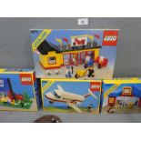 Four vintage Lego sets no 6373, 6370, 6368, 6362