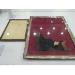 Two Spanish silver photoframes, one 20cm x 15cm approx, the other 33.5cm x 27cm approx