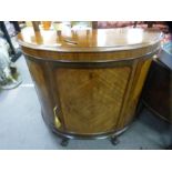 Victorian bow fronted cabinet