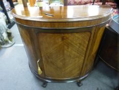 Victorian bow fronted cabinet