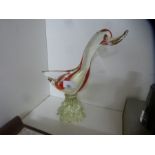 A Murano style model of a duck