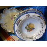 A small tray of decorative plates