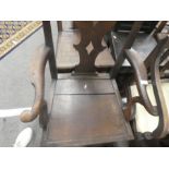 Six various antique and later dining chairs including two armchairs