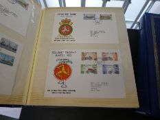 Two albums of Isle of Man First Day Covers and two albums of GB First Day Covers