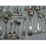 A large quantity of heavy silver flatware of various dates and makers. Including Georgian and Victor