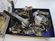 A quantity of various wristwatches including Lorus, Ingersoll, Timex and Seiko etc