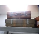 Three vintage suitcases