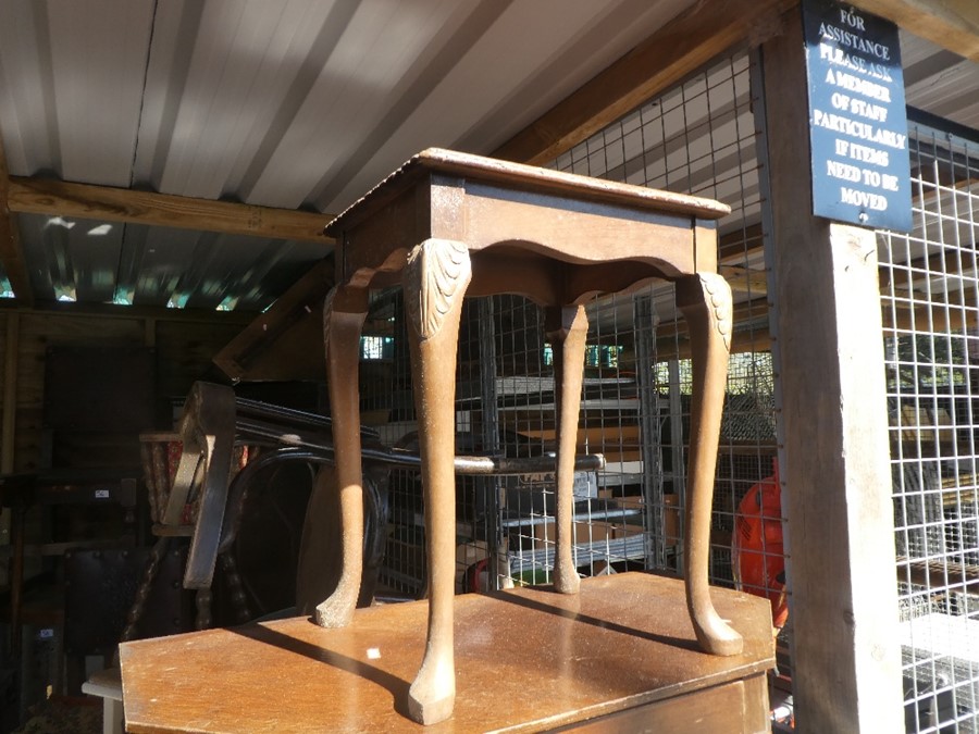 Drop side wooden table, hall table and two coffee tables