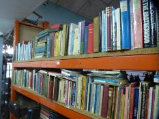 2 Shelves of various paper and hardback books to incl. fiction and non fiction