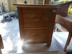 2 drawer bedside cabinet