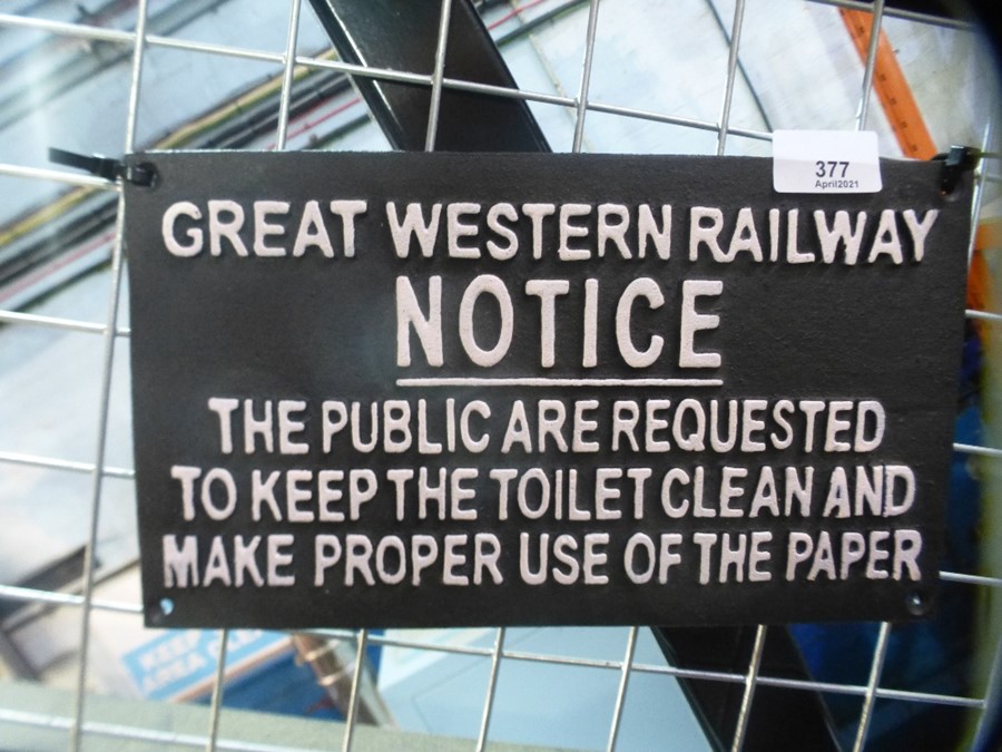 Railway notice sign - Bild 2 aus 2